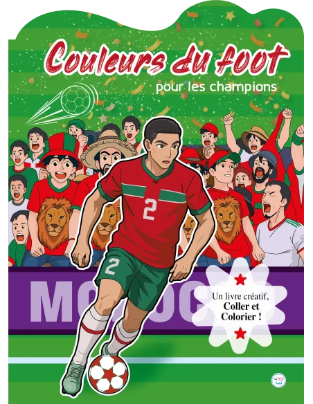 Livre de Coloriage Maroc, Football marocain, Couleurs du foot