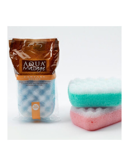 Eponge de bain mousse revitalisante Aquamassage