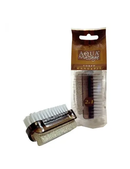Nail brush for hands and feet with pumice stone Aquamassage