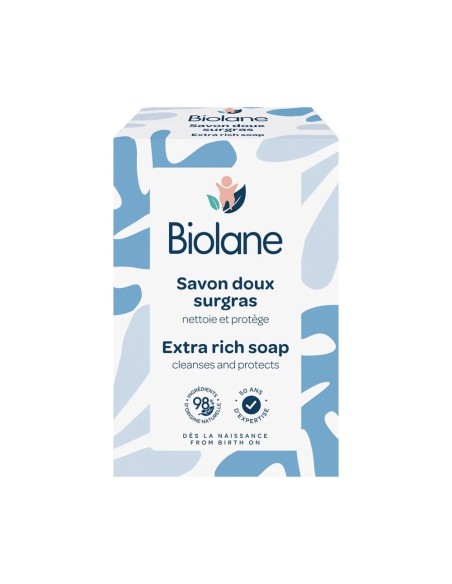 Biolane Savon Doux Surgras 150g Cheveux & Corps - Biolane Maroc