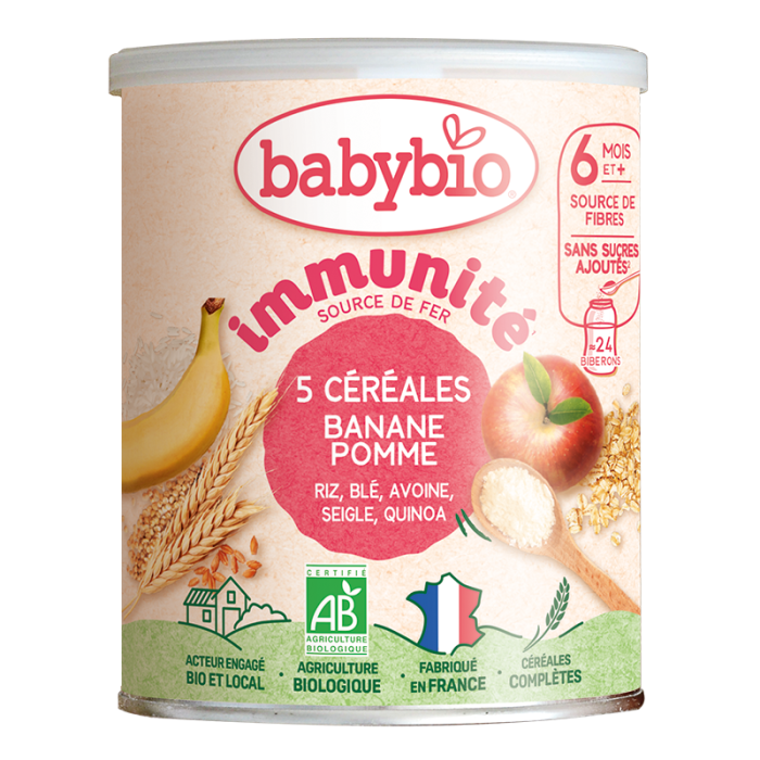 BabyBio Céréales Infantiles 3 Fruits Avec Quinoa (Dès 6mois) dans Céréales & Compotes chez Baby And Mom Maroc