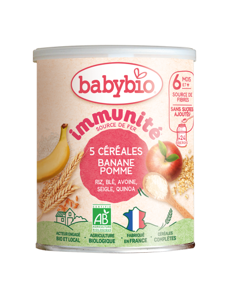 BabyBio Céréales Infantiles 3 Fruits Avec Quinoa (Dès 6mois) dans Céréales & Compotes chez Baby And Mom Maroc