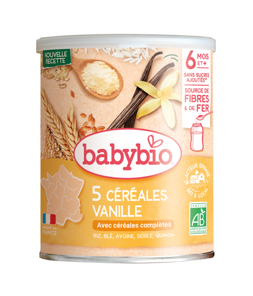 Céréales Infantiles Vanille Avec Quinoa (Dès 6mois) BabyBio au Maroc - Baby And Mom