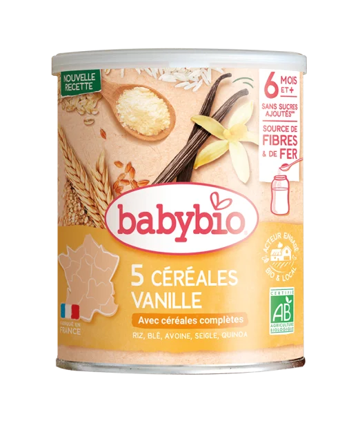 BabyBio Céréales Infantiles Vanille Avec Quinoa (Dès 6mois)