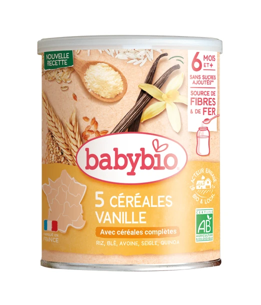 Babybio infant cereals vanilla with quinoa (from 6 months)