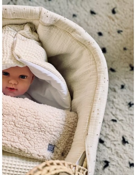 Mini Babounj Nid d’ange « Nid d’abeille » dans Nid d'ange chez Baby And Mom Maroc