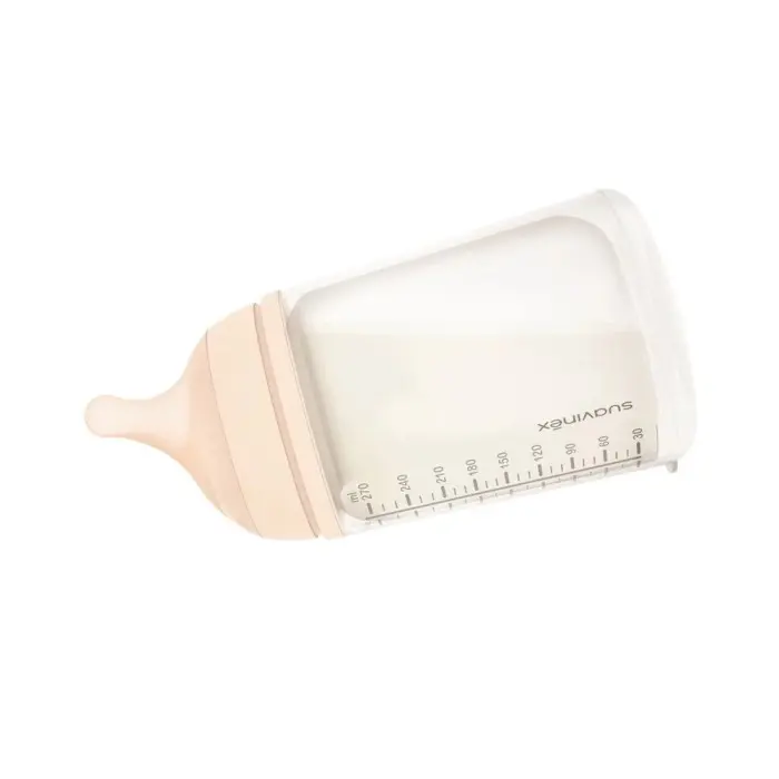 Suavinex Pack Zero.Zero Biberon Anti-Colique 270ml & Tétine & Poche Silicone de Rechange