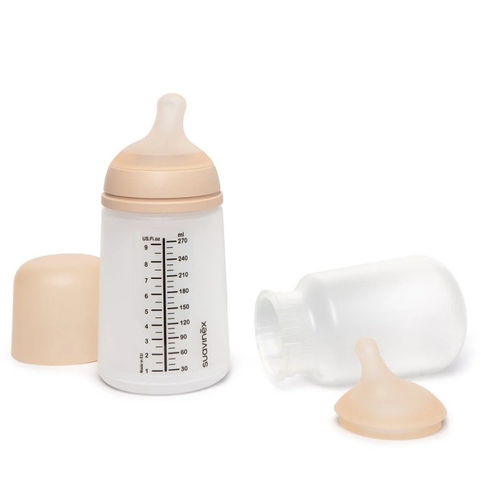 Suavinex Pack Zero.Zero Biberon Anti-Colique 270ml & Tétine & Poche Silicone de Rechange dans Biberon & Accessoires chez Baby And Mom Maroc