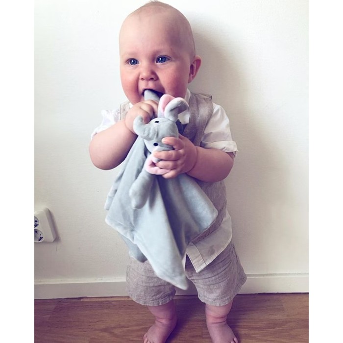 Doudou Couverture Twistshake - Éléphant dans Peluches chez Baby And Mom Maroc