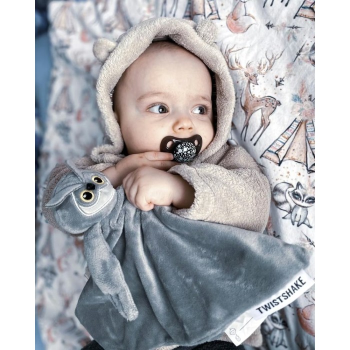 Doudou Couverture Twistshake - Hibou dans Peluches chez Baby And Mom Maroc