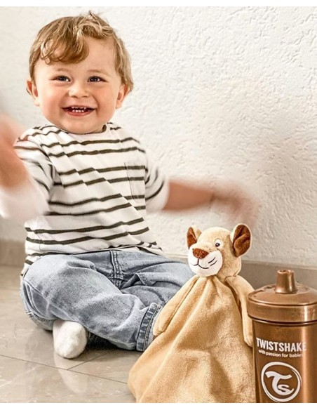 Doudou Couverture Twistshake - Lion dans Peluches chez Baby And Mom Maroc