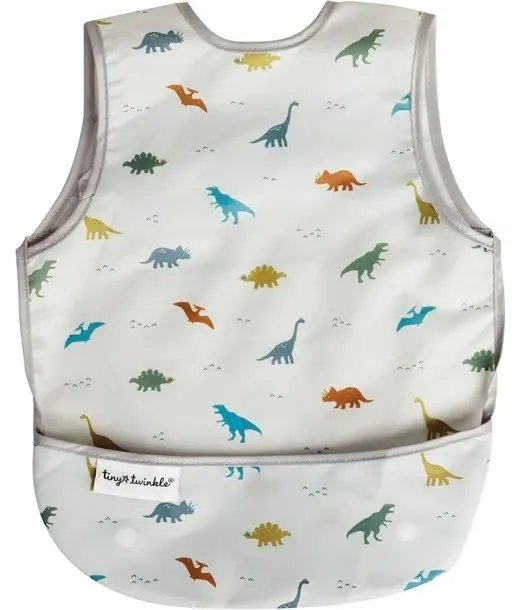 Tiny Twinkle Bavoir imperméable sans manches 6m+ Dinosaure