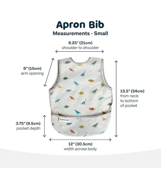 Tiny Twinkle Bavoir volant Mess-proof 6m+ Dinosaure au Maroc - Baby And Mom 2