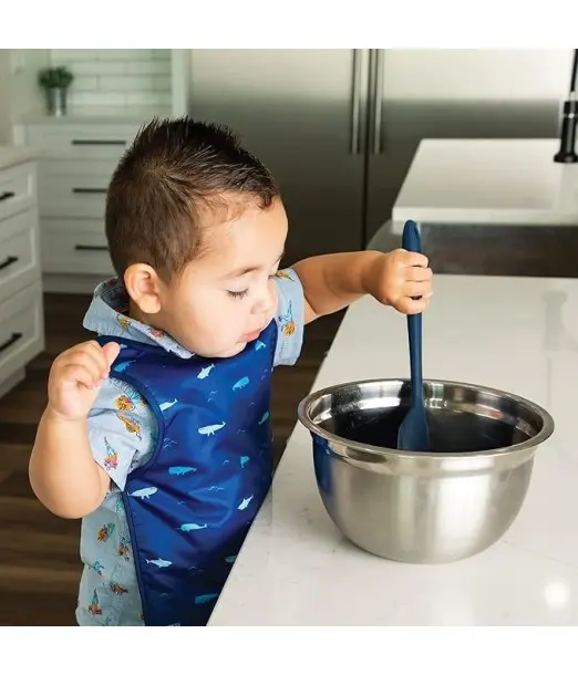 Tiny Twinkle Bavoir imperméable sans manches 6m+ Océan Bavoir 2