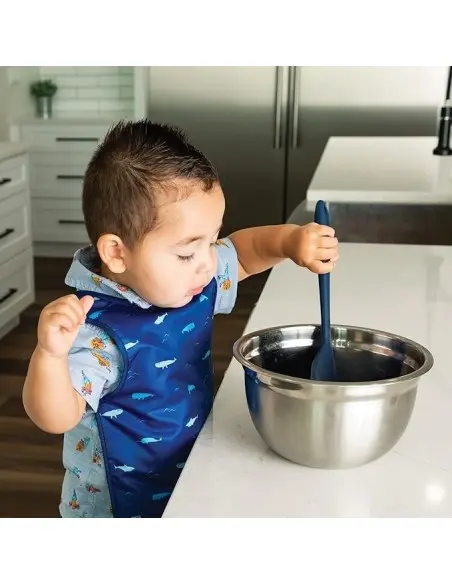 Tiny Twinkle Bavoir imperméable sans manches 6m+ Océan Bavoir 