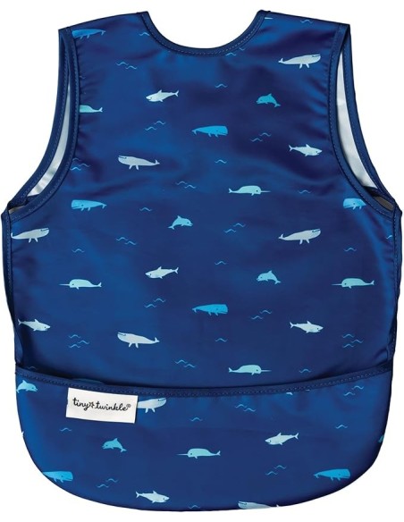 Tiny Twinkle Bavoir imperméable sans manches 6m+ Océan dans Bavoir chez Baby And Mom Maroc