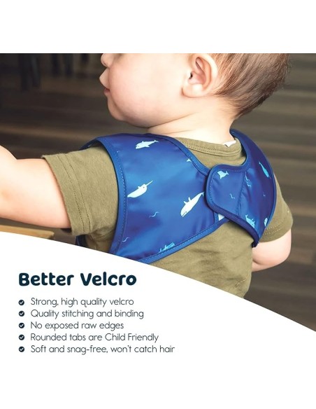Tiny Twinkle Bavoir imperméable sans manches 6m+ Océan dans Bavoir chez Baby And Mom Maroc