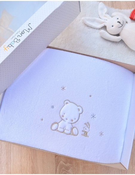 copy of Couverture douce 110×140cm Mon baby - Beige Couverture 