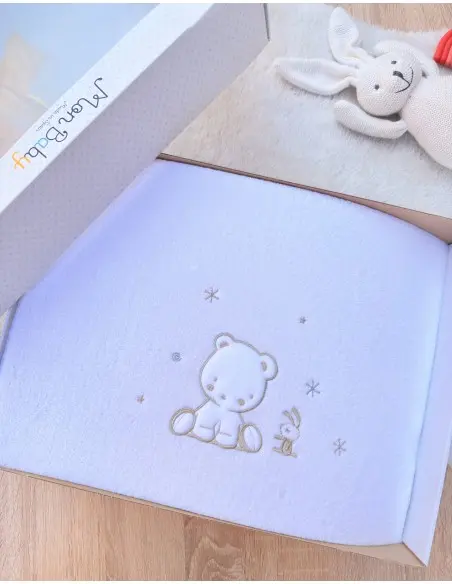 copy of Couverture douce 110×140cm Mon baby - Beige Couverture 