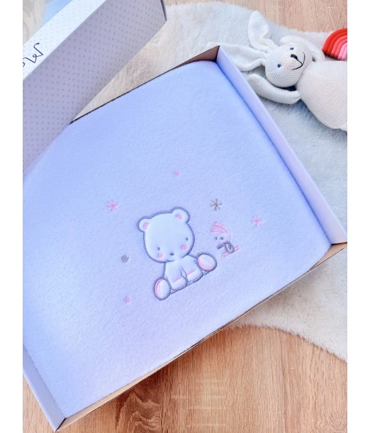Soft blanket 110×140 cm Mon baby - Pink