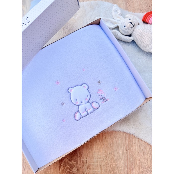 Couverture douce 110×140cm Mon baby - Rose dans Couverture chez Baby And Mom Maroc