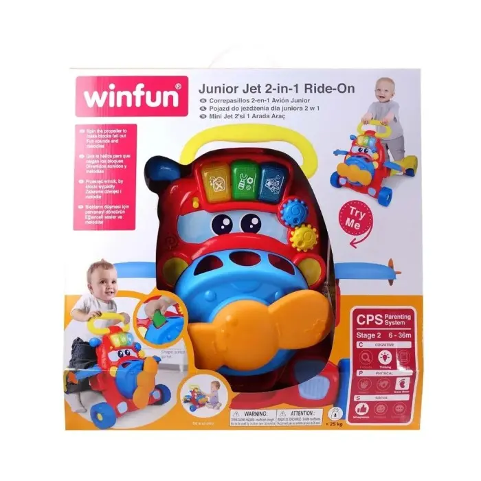 Winfun Porteur 2en1 Junior Jet 6m+ Trotteur & Youpala - Winfun