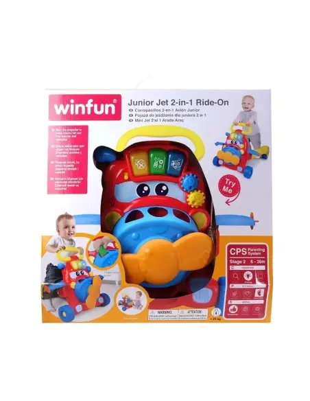 Winfun Porteur 2en1 Junior Jet 6m+ Trotteur & Youpala - Winfun