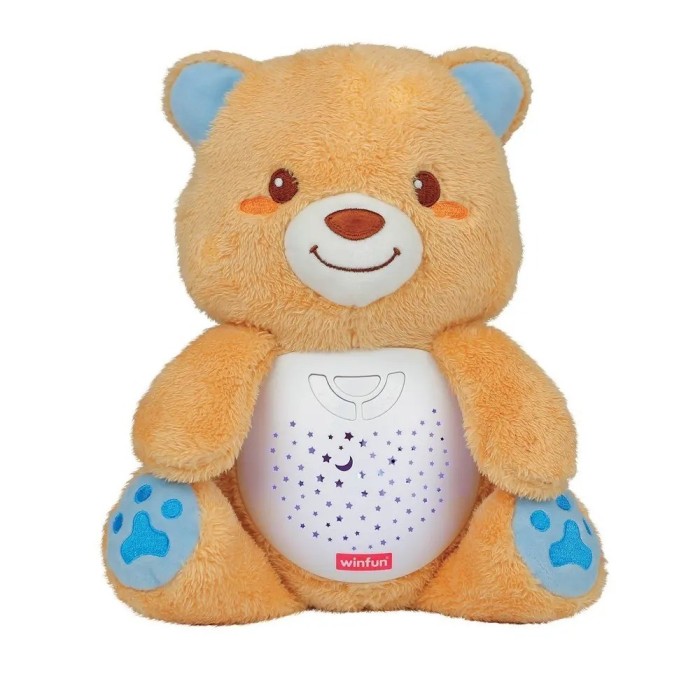 Winfun Veilleuse Ourson Projecteur 2en1 0m+ Veilleuse musicale 