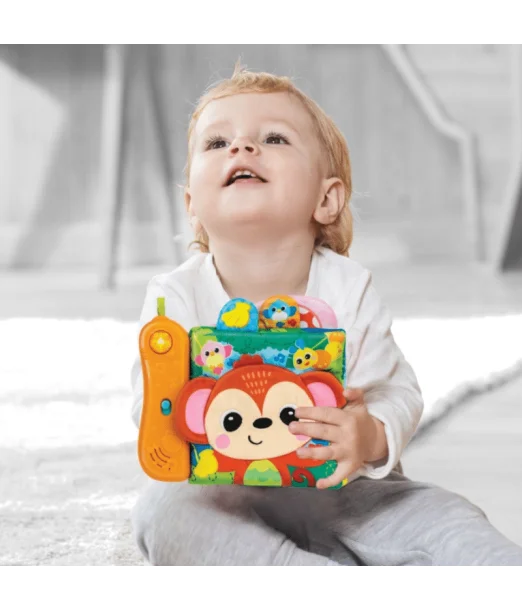 Winfun Livre Sensoriel des Animaux de la Jungle 3m+ Livres & 2