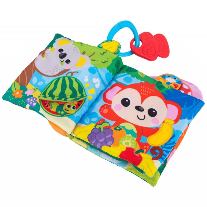 Winfun Livre Sensoriel des Animaux de la Jungle 3m+ dans Livres & Histoires chez Baby And Mom Maroc