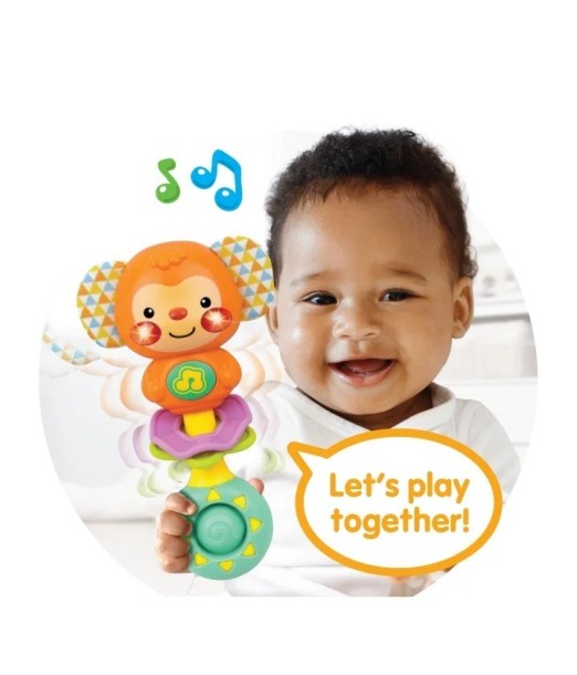 Winfun Hochet Musical Bébé Singe 3m+ 2