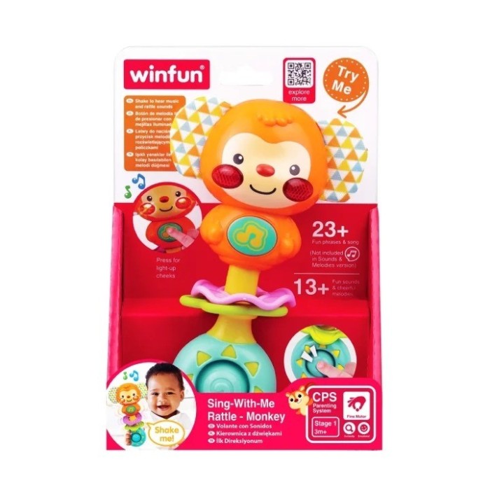 Winfun Hochet Musical Bébé Singe 3m+ Hochet - Winfun Maroc