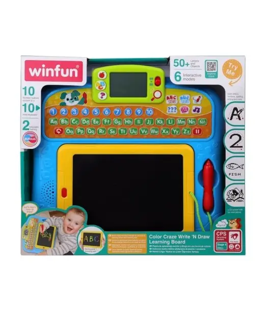 Winfun Tableau d’Apprentissage Écriture et Dessin 3ans+ Jouet 2