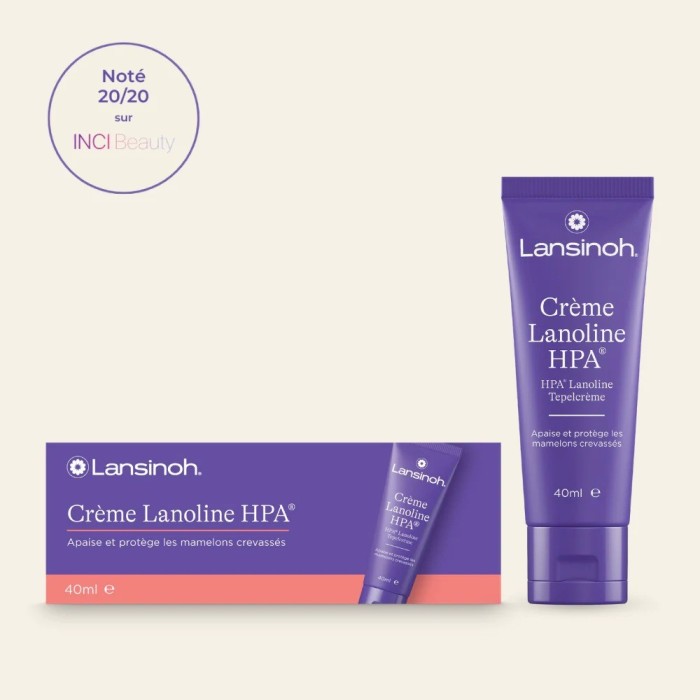 Crème Lansinoh à la Lanoline HPA® - Soins mamelons 40ml Soins