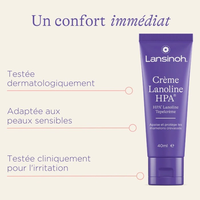 Crème Lansinoh à la Lanoline HPA® - Soins mamelons 40ml Soins
