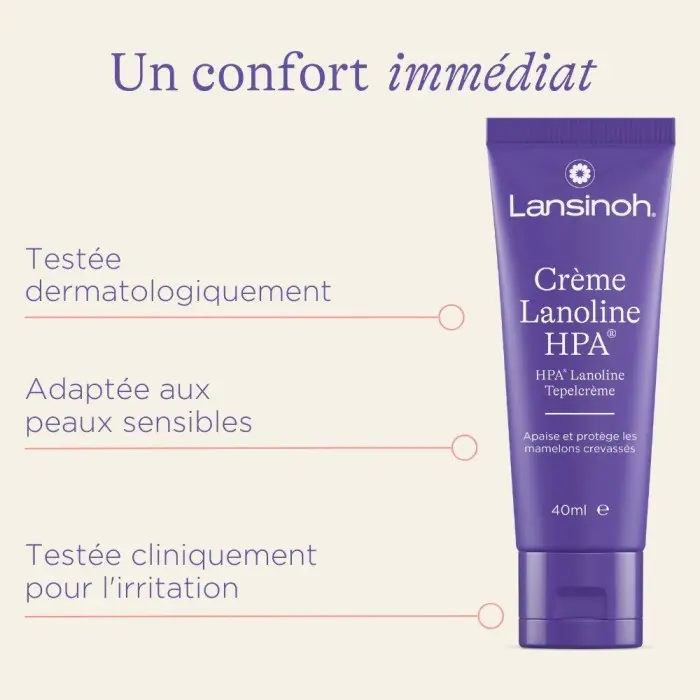 Crème Lansinoh à la Lanoline HPA® - Soins mamelons 40ml Soins
