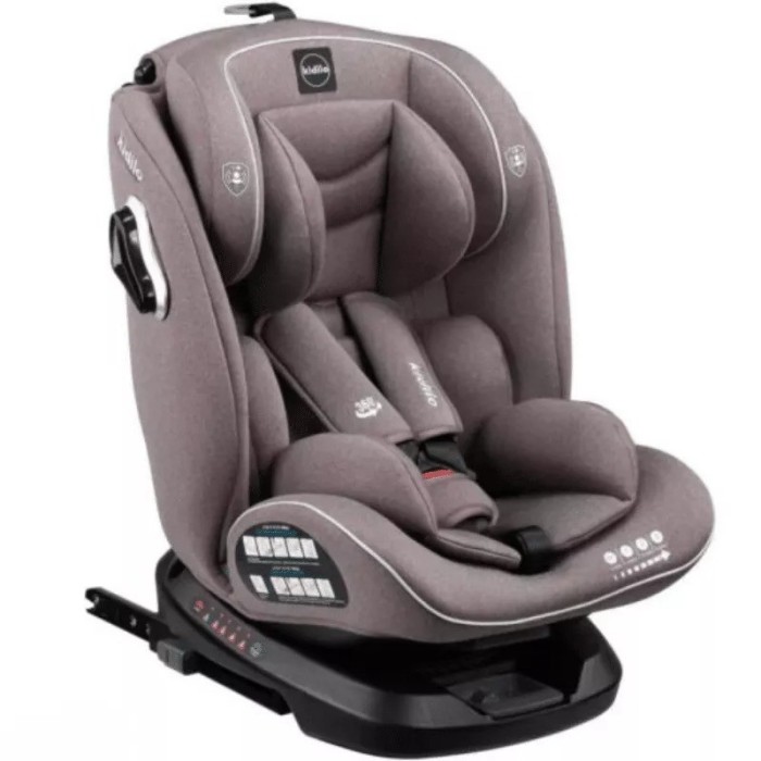 Kidilo Siège Auto Rotation 360° Isofix 0-36kg – Marron Siège