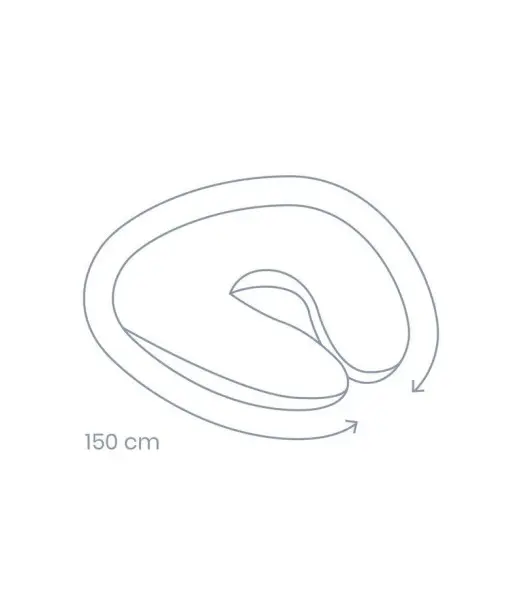 Doomoo Coussin D'allaitement Softy Classic Grey Coussin 2