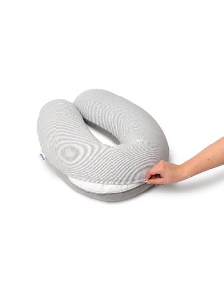 Doomoo Coussin de Grossesse et d'allaitement Buddy Classic Grey