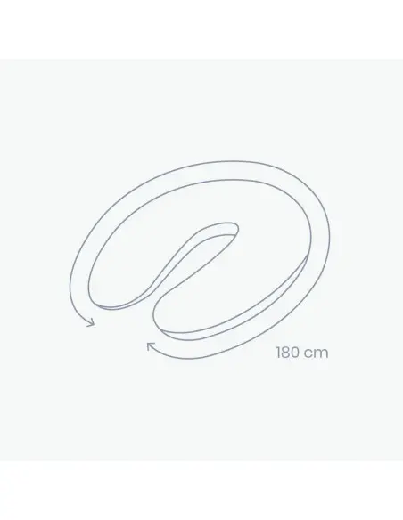 Doomoo Coussin de Grossesse et d'allaitement Buddy Classic Grey