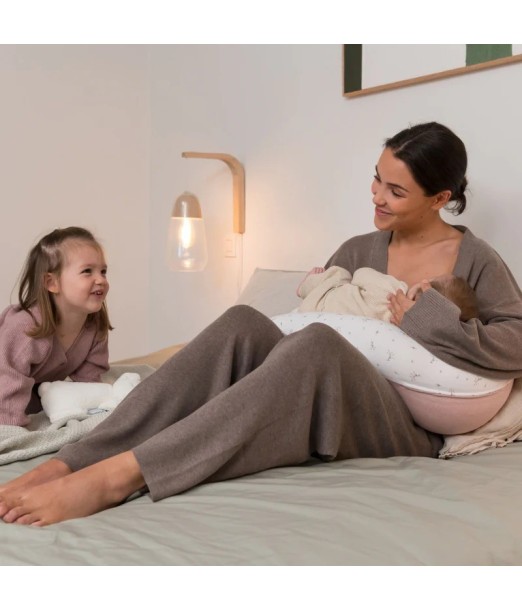 Doomoo Coussin de Grossesse et d'allaitement Buddy Flower Pink au Maroc - Baby And Mom 2