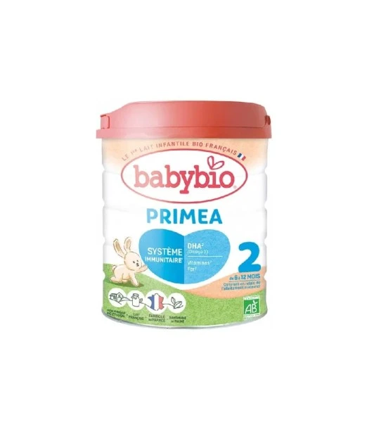 Primea 2 Babybio baby formula 800 g from 6 to 12 months