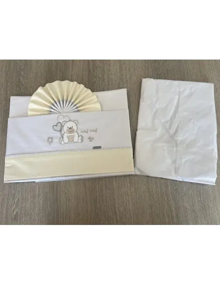 Naf Naf Parure de lit - Coffret Draps 3 pièces 100% Coton Linge