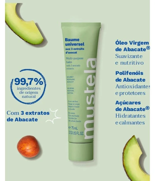Mustela Organic universal balm with 3 avocado extracts 75 ml 2