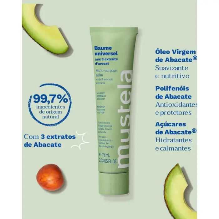 Mustela Bio Baume Universel aux 3 Extraits d'Avocat 75ml Crème