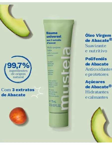 Mustela Organic universal balm with 3 avocado extracts 75 ml — photo 2