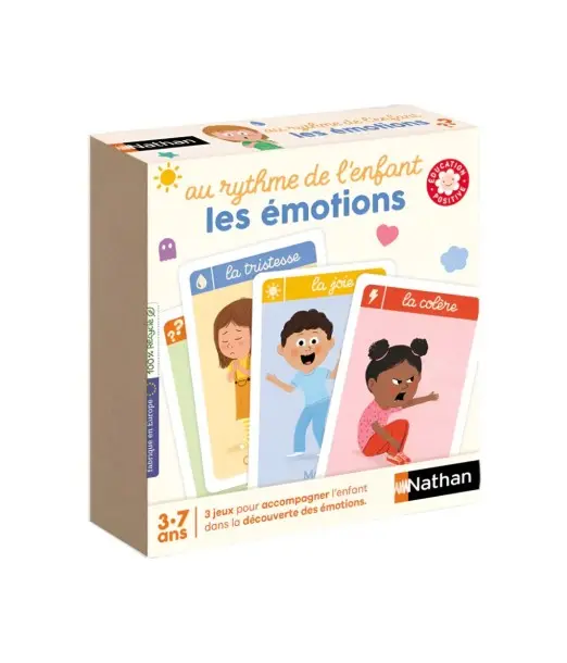Nathan Jeu de Cartes - Les Émotions 3ans+