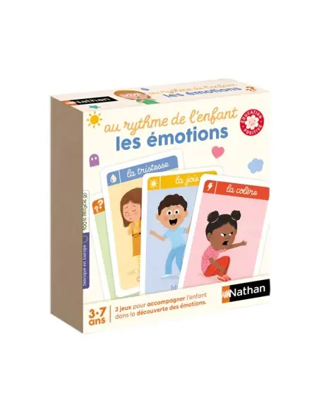 Nathan Jeu de Cartes - Les Émotions 3ans+ Jeux éducatifs -