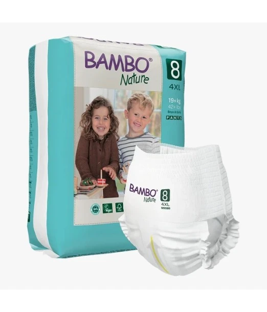 Bambo Nature diapers training pants Size 8 (19kg+) pack of 16 2