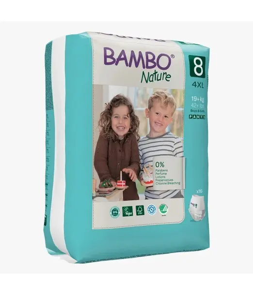 Bambo Nature Couches Culottes d'apprentissage Taille 8 (19kg+) 16 unités